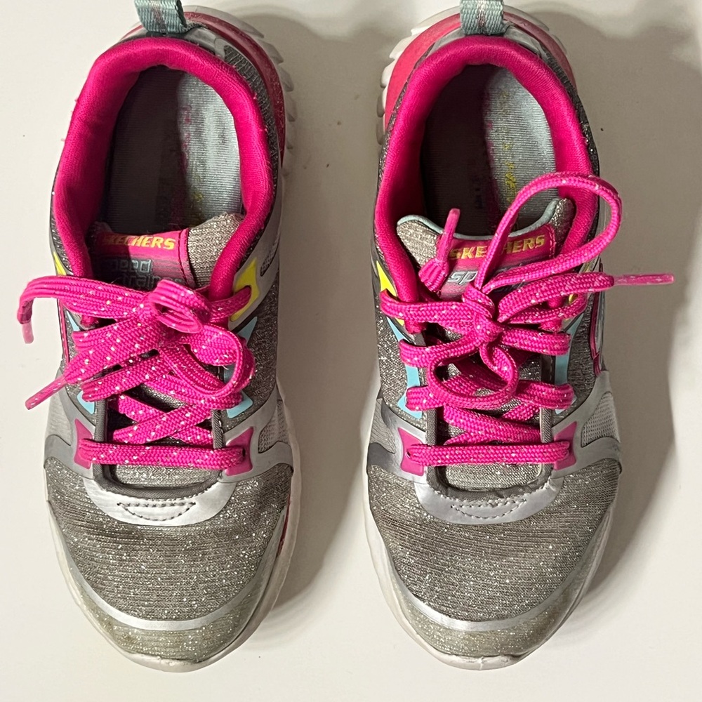 Skechers Girls Trainer Jumper Sneakers Size 13